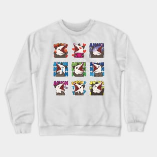 Opossumoji Overload: Scream Edition Crewneck Sweatshirt